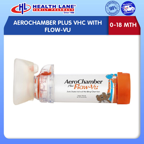 AEROCHAMBER PLUS VHC WITH FLOW-VU (0-18MTH)